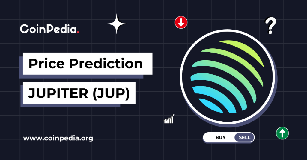 The post <a href="https://coinpedia.org/price-prediction/jupiter-jup-price-prediction/">Jupiter Price Prediction 2025, 2026 – 2030: Will JUP Price Hit $2?</a> appeared first on <a href="https://coinpedia.org">Coinpedia Fintech News</a>
Story Highlights
The Jupiter price today is <b> $ 0.39583695</b>.
The JUP price could hit a high of $2.15<strong> </strong>in 2025.
With a potential surge, the Jupiter price may hit $8.55 by 2030.
Jupiter project is a decentralized exchange (DEX) aggregator on the Solana blockchain. With the rising dominance of the Solana ecosystem in the crypto space, the JUP price has gained momentum. Moreover, with the uptrend chances teasing a new all-time high, it ranks as the largest DeFi protocol on Solana as per TVL.
As the crypto market records increased price volatility, are you curious about how high JUP will go in 2025? Stay tuned as we dive in and explore the Jupiter price prediction 2025, 2026 – 2030, and potential future milestones!
Overview
<strong>Cryptocurrency</strong><b>Jupiter</b><strong>Token</strong><b>JUP</b><strong>Price</strong><b> $ 0.39583695</b>   8.45% <strong>Market cap</strong><b> $ 1,252,909,714.7765</b><strong>Circulating Supply</strong><b> 3,165,216,666.64</b><strong>Trading Volume </strong><b> $ 84,295,861.4752</b><strong>All-time high</strong><strong>Jan 31, 2024 (1 year ago) $2.04</strong><strong>All-time low</strong><strong>Apr 07, 2025 (2 months ago)</strong> $<strong>0.3064</strong>
<strong><strong>Table of Contents</strong></strong><a href="#h-overview">Overview</a><a href="#h-jup-price-chart">JUP Price Chart</a><a href="#h-technical-analysis">Technical Analysis</a><a href="#h-jup-short-term-price-prediction">JUP Short-Term Price Prediction</a><a href="#h-jupiter-price-prediction-2025">Jupiter Price Prediction 2025</a><a href="#h-jup-crypto-mid-term-price-prediction">JUP Crypto Mid-Term Price Prediction</a><a href="#h-jupiter-price-prediction-2026">Jupiter Price Prediction 2026</a><a href="#h-jupiter-long-term-price-prediction">Jupiter Long-Term Price Prediction</a><a href="#h-market-analy-sis">Market Analy sis</a><a href="#h-coinpedia-s-jup-price-prediction-2025">CoinPedia’s JUP Price Prediction 2025</a><a href="#h-faqs">FAQs</a>
<strong>JUP Price Chart</strong>
<strong>Technical Analysis</strong>
Jupiter price is trading at $0.4040, attempting a rebound but still below the 20-day SMA at $0.3793. Technicals indicate:
Key Support: $0.2949 (lower Bollinger Band), $0.3960 (recent low)
Resistance: $0.4636 (upper Bollinger Band), $0.4040 (current high)
Indicators: RSI at 51.45 signals improving momentum, crossing into neutral territory.
<strong>JUP Short-Term Price Prediction</strong>
<strong><strong>Jupiter Price Prediction 2025</strong></strong>
The Jupiter has displayed increased price action since the year started, highlighting a significant rise in the buying and selling pressure. Notably, the rising dominance of the Solana ecosystem and newer partnerships of Jupiter could push the JUP price toward a new high this altcoin season.
By the end of 2025, the JUP token can become one of the major DeFi tokens on the Solana blockchain. If the DEX token sustains momentum, this could result in the Jupiter price achieving an annual high of <strong>$2.15</strong>. Conversely, a bearish setback could pull the price toward an annual low of <strong>$0.35</strong>.
Considering the present market sentiment, this Solana-based altcoin could conclude the year 2025 with an average trading price of <strong>$0.75</strong>.
YearPotential LowPotential AveragePotential High2025$0.35$0.75$2.15
Check out our <a href="https://coinpedia.org/price-prediction/bitcoin-price-prediction/">Bitcoin Price Prediction</a> 2025, 2026 – 2030 to understand the possible long-term market view.
<strong><strong>JUP Crypto Mid-Term Price Prediction</strong></strong>
YearPotential Low ($)Potential Average ($)Potential High ($)20261.602.503.3420272.403.544.68
<strong>Jupiter Price Prediction 2026</strong>
With growing DeFi traction, Jupiter could see stable growth, trading between $1.60 and $3.34 with an expected average of $2.50 as adoption rises.
<strong>Jupiter Crypto Forecast 2027</strong>
Increasing cross-chain liquidity and protocol upgrades may lift market demand, keeping JUP between $2.40 and $4.68 while averaging near $3.54.
<strong>Jupiter Long-Term Price Prediction</strong>
YearPotential Low ($)Potential Average ($)Potential High ($)20283.105.256.8020293.756.107.4520304.107.008.55
<strong>Jupiter Token Price Outlook 2028</strong>
Wider integration within decentralized ecosystems may sustain bullish momentum, positioning JUP from $3.10 to $6.80 with a median target around<strong> </strong>$5.25.
<strong>Jupiter Coin Future Prediction 2029</strong>
As institutional participation deepens, JUP could consolidate its strength, ranging from $3.75 to $7.45 with a consistent yearly average of $6.10.
<strong>Jupiter Price Forecast 2030</strong>
If Jupiter achieves mass DeFi adoption, demand growth could push values between $4.10 and $8.55, stabilizing around an average price of $7.
<strong><strong>Market Analy</strong>sis</strong>
Firm Name202520262030Changelly$1.18$1.65$7.81coincodex$3.27$1.201$3.42Binance$0.766$0.805$0.978
*The targets mentioned above are the average targets set by the respective firms.
<strong><strong>CoinPedia’s JUP Price Prediction 2025</strong></strong>
According to CoinPedia’s Jupiter price prediction, the JUP coin price may conclude the year with a potential high of <strong>$2.15</strong> if the bullish sentiment sustains. Conversely, a bearish setback could result in the price plunging to an annual low of <strong>$0.35</strong>.
With this, the price could conclude the year with a potential average of <strong>$0.75</strong>.
YearPotential LowPotential AveragePotential High2025$0.35$0.75$2.15
Are you wondering about the massive jump possible in Solana as Jupiter grows? Check out <a href="https://coinpedia.org/price-prediction/solana-sol-price-prediction/">Solana Price Prediction</a> for an analytical view.
<strong>FAQs</strong>
<strong><strong>Is Jupiter (JUP) a good investment?</strong></strong> Yes, if you are planning for the long-term DEX token, Jupiter looks promising.  <strong><strong>How high can Jupiter JUP go in 2025?</strong></strong> According to our JUP price prediction, the altcoin could propel as high as <strong>$2.15 </strong>by the end of 2025.  <strong><strong>How to buy Jupiter (JUP)?</strong></strong> Jupiter (JUP) is available across popular platforms such as Binance, Coinbase, Huobi, and more.  <strong><strong>How high may the Jupiter (JUP) price hit by the end of 2030?</strong></strong> Jupiter token holds tremendous potential to reach new peaks. As per the fundamental analysis, the JUP price could possibly hit the <strong>$8.55</strong> mark by 2030.